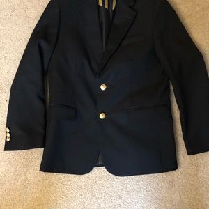 Nautical boys navy blue blazer